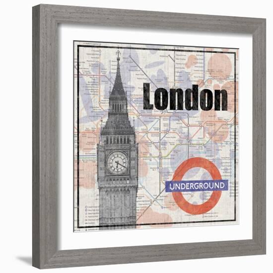 London Train-Lauren Gibbons-Framed Art Print