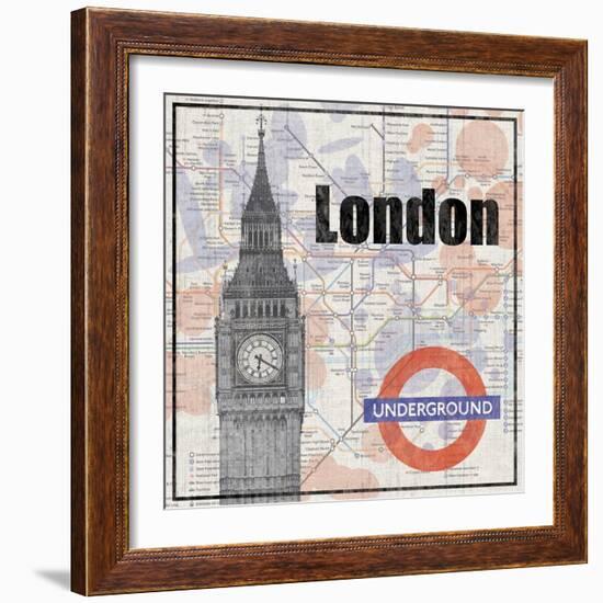 London Train-Lauren Gibbons-Framed Art Print