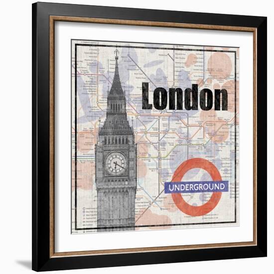 London Train-Lauren Gibbons-Framed Art Print