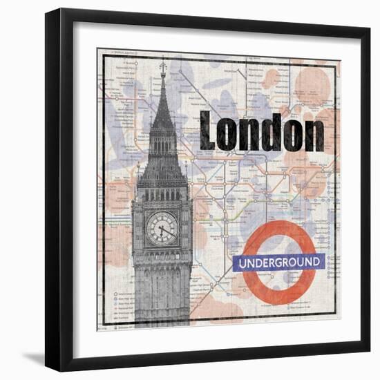 London Train-Lauren Gibbons-Framed Art Print