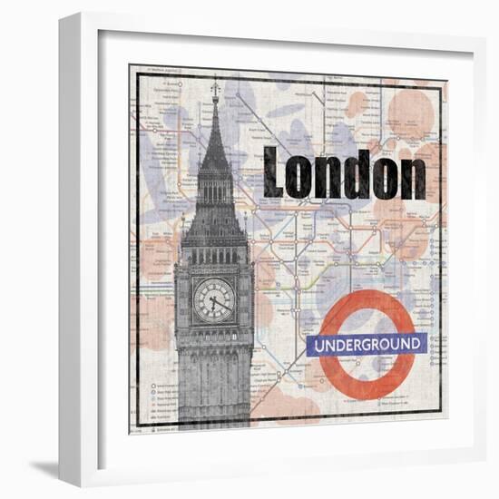 London Train-Lauren Gibbons-Framed Art Print
