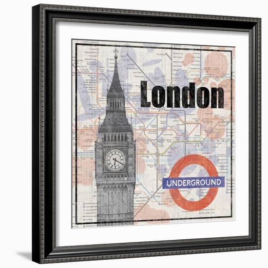 London Train-Lauren Gibbons-Framed Art Print