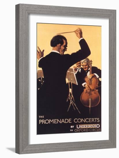 London Transport, Underground Conductors Orchestras Instruments, UK, 1920-null-Framed Giclee Print