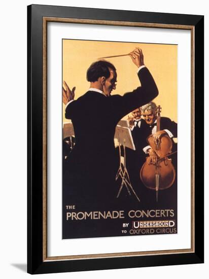 London Transport, Underground Conductors Orchestras Instruments, UK, 1920-null-Framed Giclee Print