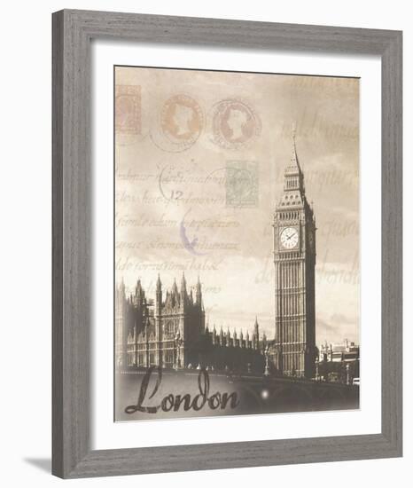 London Travelogue-Ben James-Framed Art Print