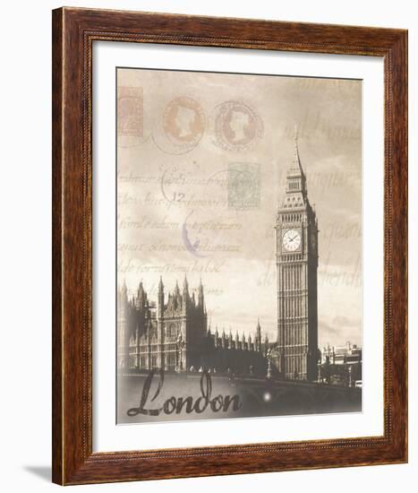 London Travelogue-Ben James-Framed Art Print