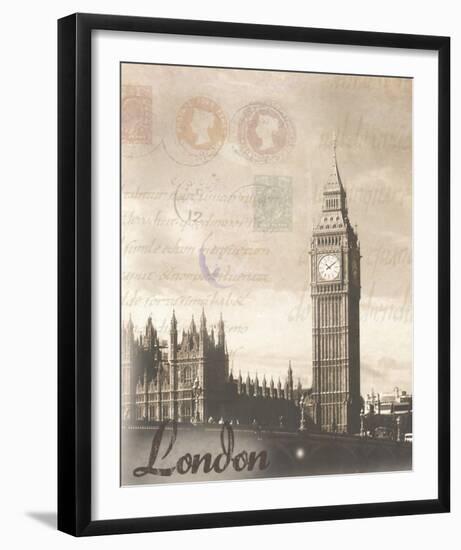 London Travelogue-Ben James-Framed Art Print