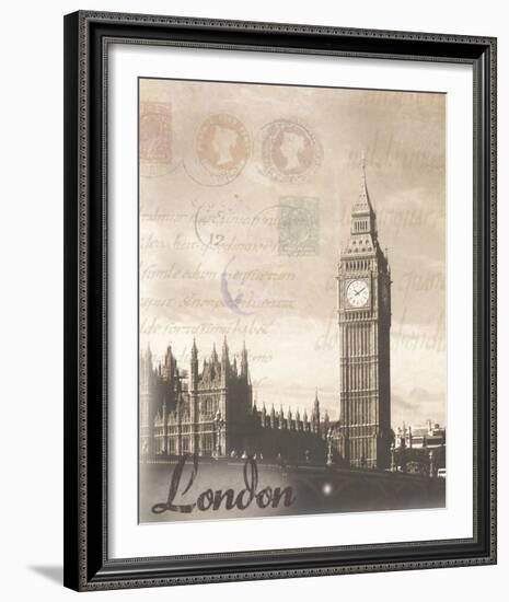 London Travelogue-Ben James-Framed Art Print