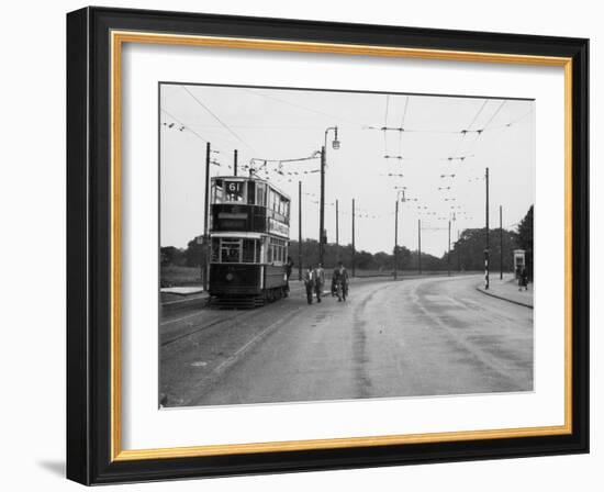 London Trolley Bus-Fred Musto-Framed Photographic Print
