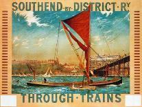1915-Southend By District Railway-London Underground-Mounted Art Print