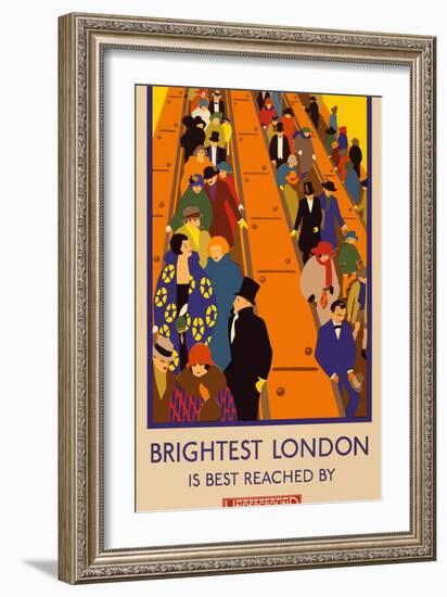 London Underground Brightest London-Vintage Apple Collection-Framed Giclee Print