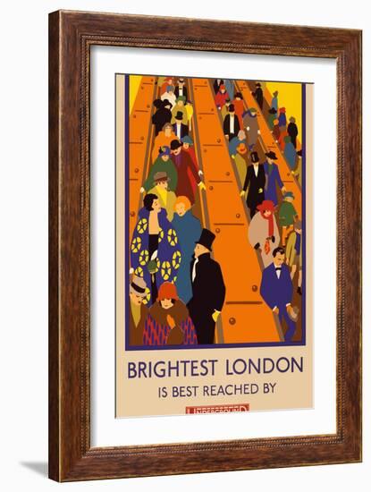 London Underground Brightest London-Vintage Apple Collection-Framed Giclee Print