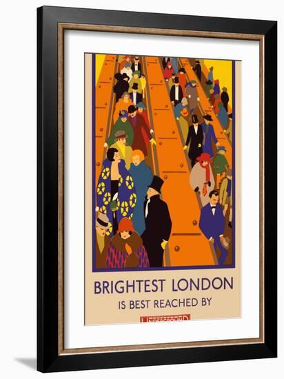 London Underground Brightest London-Vintage Apple Collection-Framed Giclee Print