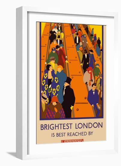 London Underground Brightest London-Vintage Apple Collection-Framed Giclee Print