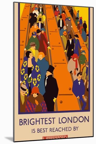 London Underground Brightest London-Vintage Apple Collection-Mounted Giclee Print
