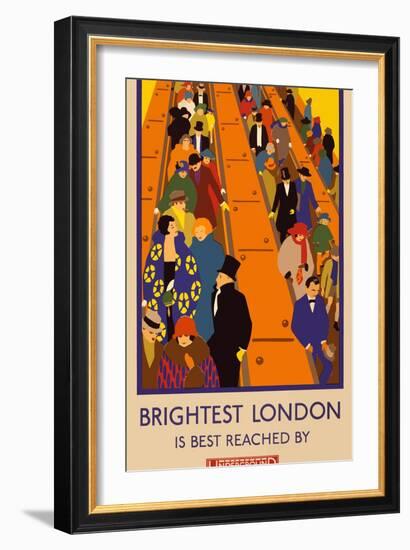 London Underground Brightest London-Vintage Apple Collection-Framed Giclee Print