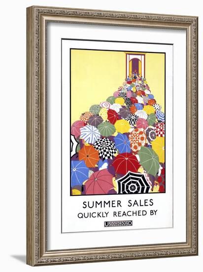 London Underground Poster-null-Framed Giclee Print