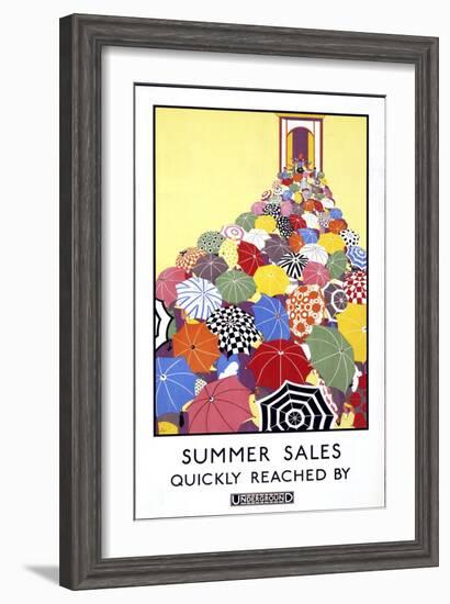 London Underground Poster-null-Framed Giclee Print