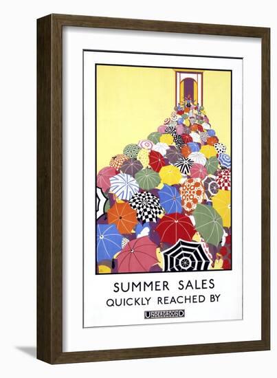 London Underground Poster-null-Framed Giclee Print