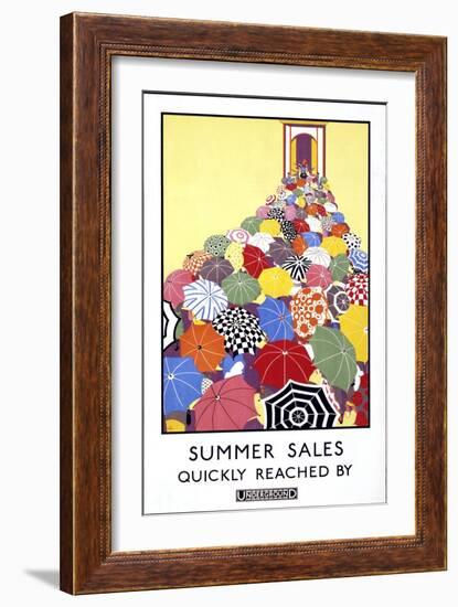 London Underground Poster-null-Framed Giclee Print