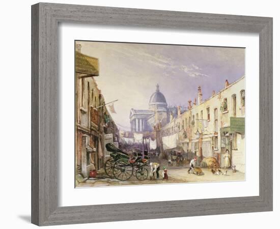 London University from Old Gower Muse, 1835-George Sidney Shepherd-Framed Giclee Print