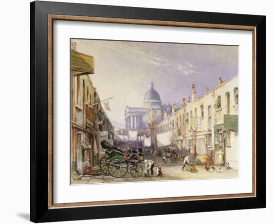 London University from Old Gower Muse, 1835-George Sidney Shepherd-Framed Giclee Print