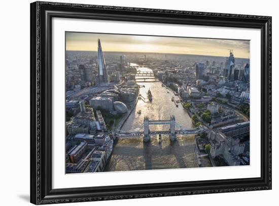 London Vista - City Bridges-Jason Hawkes-Framed Giclee Print