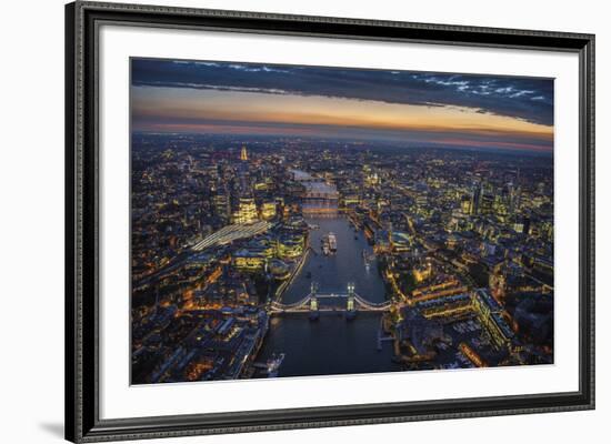 London Vista - The Rush-Jason Hawkes-Framed Giclee Print