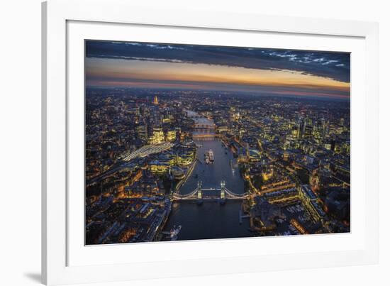 London Vista - The Rush-Jason Hawkes-Framed Giclee Print