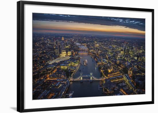 London Vista - The Rush-Jason Hawkes-Framed Giclee Print