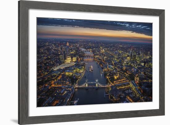 London Vista - The Rush-Jason Hawkes-Framed Giclee Print