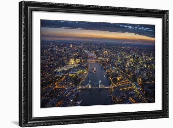 London Vista - The Rush-Jason Hawkes-Framed Giclee Print