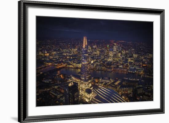 London Vista - The Shard-Jason Hawkes-Framed Giclee Print