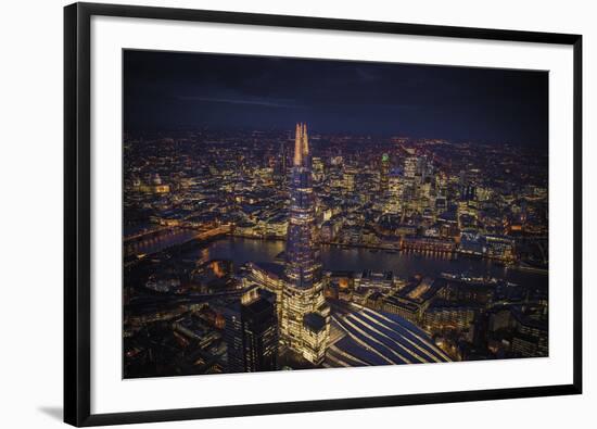London Vista - The Shard-Jason Hawkes-Framed Giclee Print