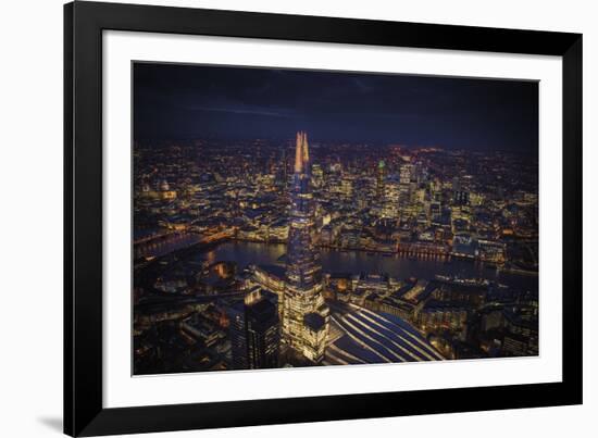 London Vista - The Shard-Jason Hawkes-Framed Giclee Print