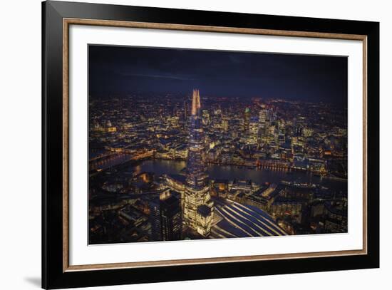 London Vista - The Shard-Jason Hawkes-Framed Giclee Print