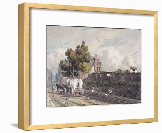 London Wall, London, 1811-George Shepherd-Framed Giclee Print