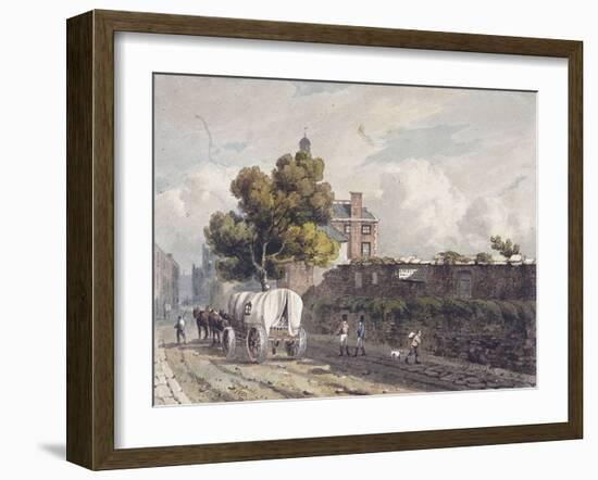 London Wall, London, 1811-George Shepherd-Framed Giclee Print