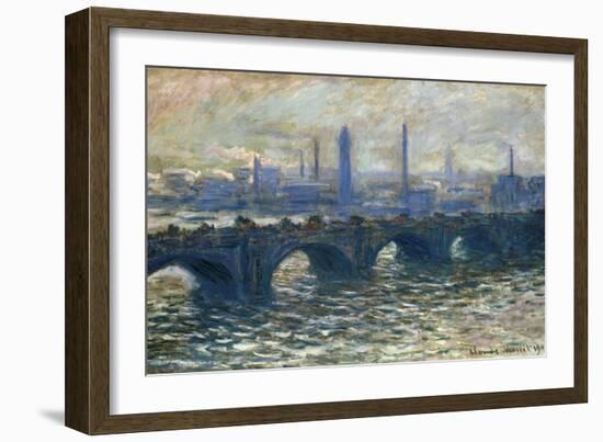 London, Waterloo, 1902-Claude Monet-Framed Giclee Print