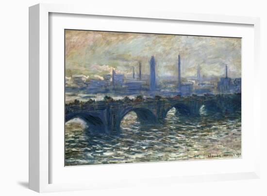 London, Waterloo, 1902-Claude Monet-Framed Giclee Print