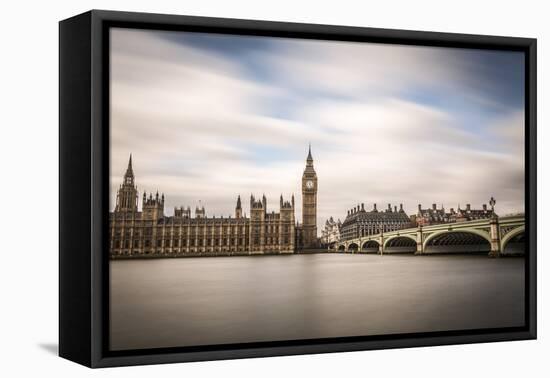 London, Westminster, House of Parliament with Big Ben.-Francesco Riccardo Iacomino-Framed Premier Image Canvas