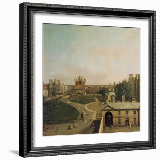 London, Whitehall and Privy Garden as Seen from the Richmond House, 1746-47-Canaletto-Framed Giclee Print