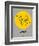 London Yellow Subway Map-NaxArt-Framed Art Print