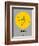 London Yellow Subway Map-NaxArt-Framed Art Print