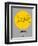 London Yellow Subway Map-NaxArt-Framed Art Print