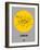 London Yellow Subway Map-NaxArt-Framed Art Print