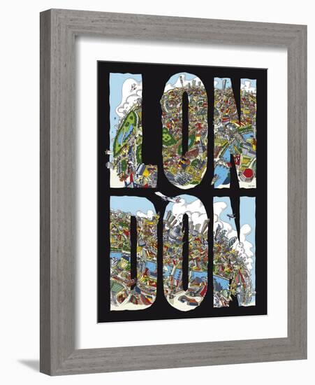 London-Hatwig Braun-Framed Art Print