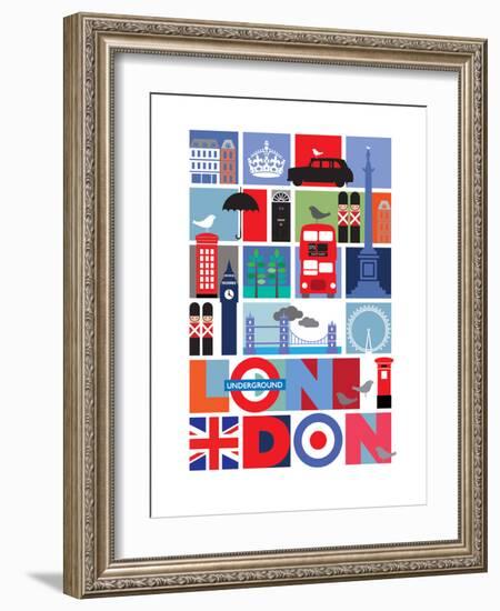 London-Visual Philosophy-Framed Art Print