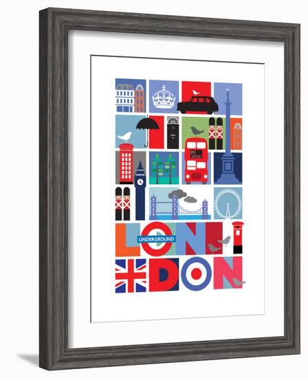 London-Visual Philosophy-Framed Art Print