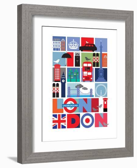 London-Visual Philosophy-Framed Art Print